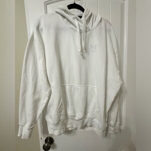 White hoodie sweatshirt